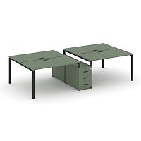 Бенч-система на 4 места с опорной тумбой Concept CN.DRS-312