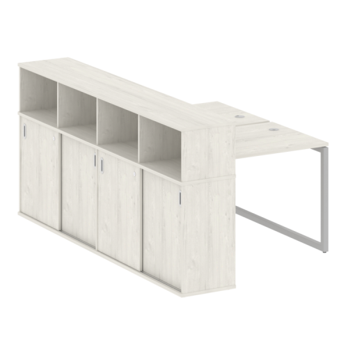 Бенч-система с шкафом-купе на О-обр. м/к Metal System Quattro 40БО.РС-СШК-4.1 фото 9