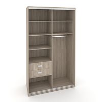 Корпус 2-х секционного шкафа высокого L=1400мм Maris SH.K2-4.1 K6