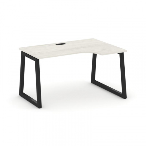 Style Project Стол рабочий эргоном. SN-5T1.SPA-022(R) Акация Лорка/Металл Антрацит/Заглушка Пластик фото 9