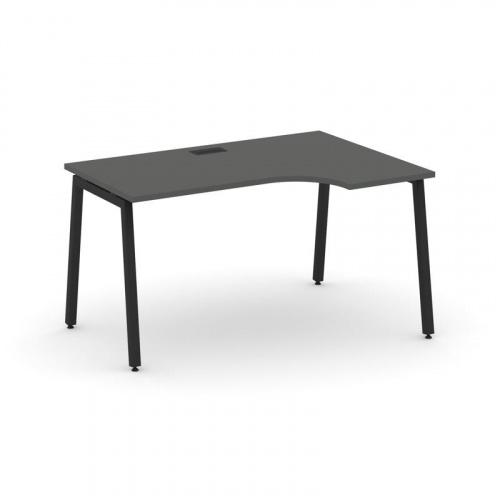 Style Project Стол рабочий эргоном. SN-4A.SPA-002(R) Дуб Табак/Металл Белый 1580*600/980*750 фото 5