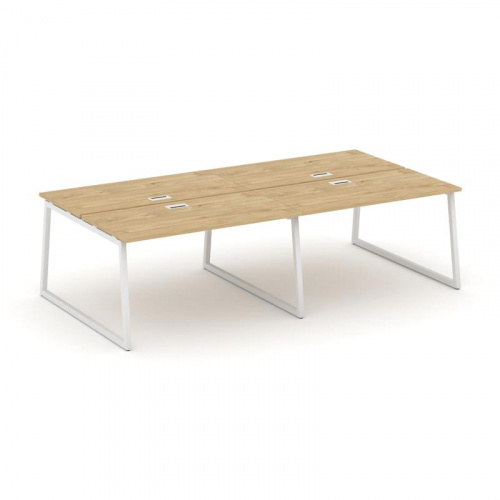 Style Project Рабочая станция 2-х сторон. SN-4T1.DRS-044 Акация Лорка/Металл Антрацит/Заглушка Пласт фото 3