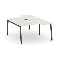 Style Project Рабочая станция эргоном. SN-4A.DRPA-002 Дуб Наварра/Металл Антрацит 1580*1232/1992*750