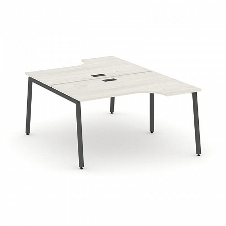 Style Project Рабочая станция эргоном. SN-4A.DRPA-002 Дуб Наварра/Металл Антрацит 1580*1232/1992*750