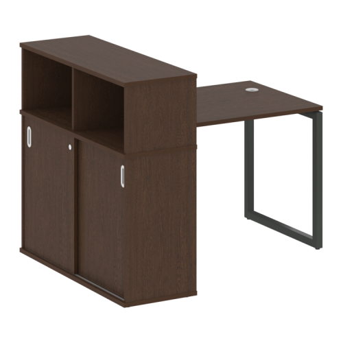 Стол офисный с шкафом-купе на О-обр. м/к Metal System Quattro 40БО.РС-СШК-3.1 фото 11 Стол офисный с шкафом-купе на О-обр. м/к Metal System Quattro 40БО.РС-СШК-3.1 фото 11