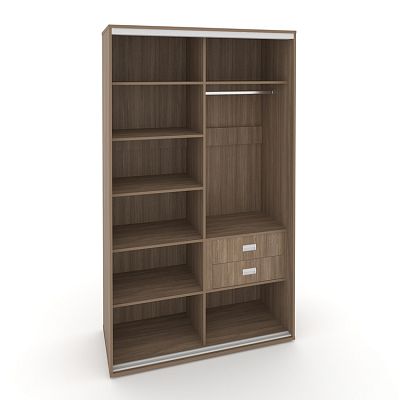 Корпус 2-х секционного шкафа высокого L=1400мм Maris SH.K2-4.1 K3