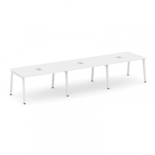 Style Project Стол переговорный SN-5A.SPRG-022 Дуб Наварра/Металл Белый 3540*980*750 фото 17