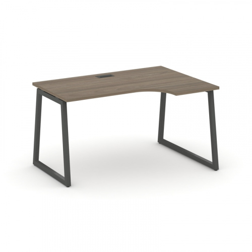 Style Project Стол рабочий эргоном. SN-4T1.SPA-012(R) Акация Лорка/Металл Антрацит/Заглушка Пластик фото 9