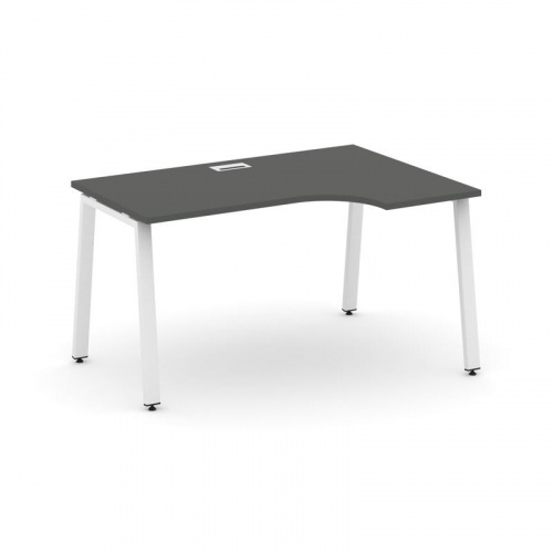 Style Project Стол рабочий эргоном. SN-6A.SPA-001(R) Вяз Благородный/Металл Антрацит 1380*600/980*75 фото 20