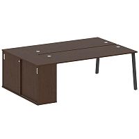 Бенч-система с шкафом-купе на А-обр. м/к Metal System БА.РС-СШК-1.5