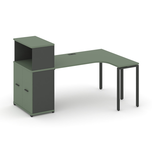 Стол эргономичный с опорным распашным шкафом Concept CN.SA-214(R) Стол эргономичный с опорным распашным шкафом Concept CN.SA-214(R)