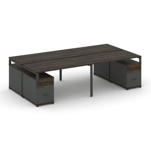 Бенч-система на 4 места с 2 опорными тумбами Concept CN.DRS-329 фото 3 Бенч-система на 4 места с 2 опорными тумбами Concept CN.DRS-329 фото 3