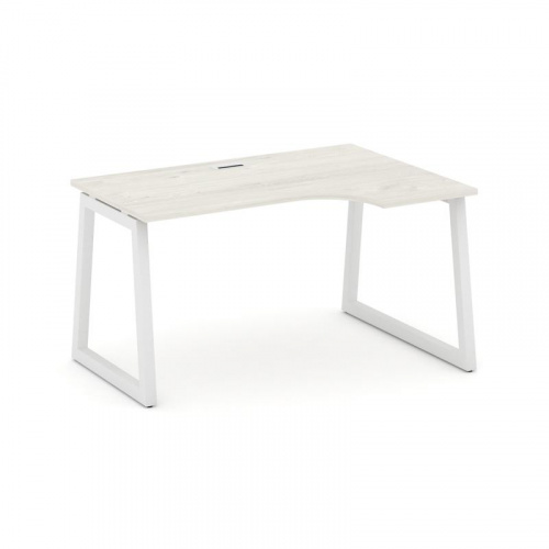 Style Project Стол рабочий эргоном. SN-5T1.SPA-022(R) Акация Лорка/Металл Антрацит/Заглушка Пластик фото 13