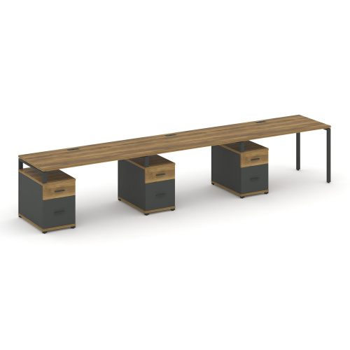 Бенч-система на 3 места с 3 опорными тумбами Concept CN.ORS-347 Бенч-система на 3 места с 3 опорными тумбами Concept CN.ORS-347