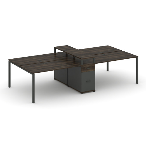 Бенч-система на 4 места с 1 опорной тумбой Concept CN.DRS-439 фото 3