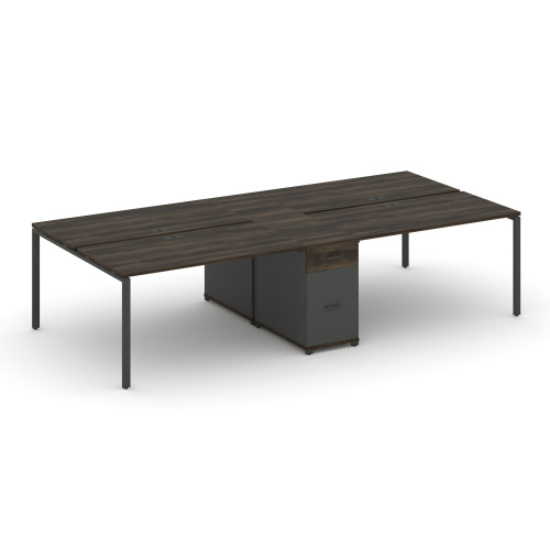 Бенч-система на 4 места с 1 опорной тумбой Concept CN.DRS-423 фото 3