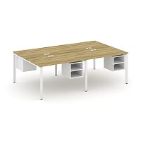 Бенч-система на 4 места с подвесными тумбами Concept CN.DRS-126