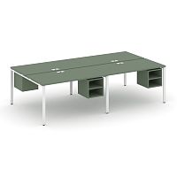 Бенч-система на 4 места с подвесными тумбами Concept CN.DRS-125