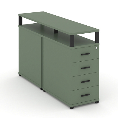 Тумба двухсторонняя опорная/приставная Concept CN.DTGO-003