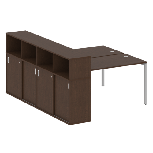 Бенч-система с шкафом-купе на П-обр. м/к Metal System Quattro 40БП.РС-СШК-4.3 фото 11 Бенч-система с шкафом-купе на П-обр. м/к Metal System Quattro 40БП.РС-СШК-4.3 фото 11