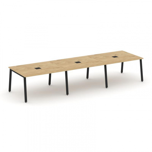 Style Project Стол переговорный SN-6A.SPRG-052 Дуб Наварра/Металл Антрацит 3540*1180*750 фото 9 Style Project Стол переговорный SN-6A.SPRG-052 Дуб Наварра/Металл Антрацит 3540*1180*750 фото 9