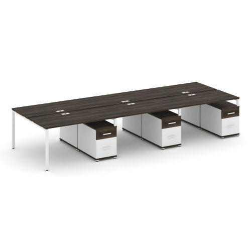 Бенч-система на 6 мест с 3 опорными тумбами Concept CN.DRS-355 фото 10