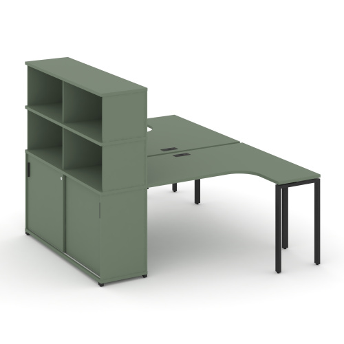 Бенч-система с опорным шкафом-купе с надставкой Concept CN.DSA-221 Бенч-система с опорным шкафом-купе с надставкой Concept CN.DSA-221