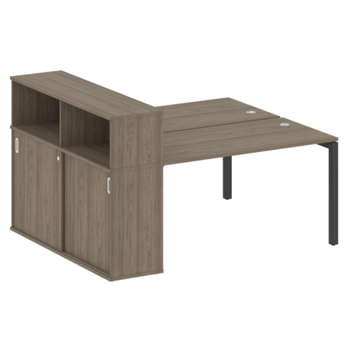 Бенч-система с шкафом-купе на П-обр. м/к Metal System Quattro 50БП.РС-СШК-2.3 Бенч-система с шкафом-купе на П-обр. м/к Metal System Quattro 50БП.РС-СШК-2.3