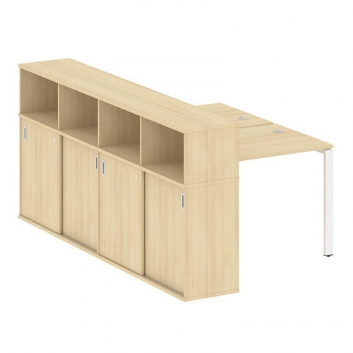 Бенч-система с шкафом-купе на П-обр. м/к Metal System БП.РС-СШК-4.1 Бенч-система с шкафом-купе на П-обр. м/к Metal System БП.РС-СШК-4.1