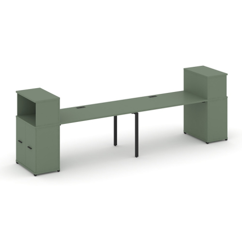 Бенч-система с опорными распашными шкафами Concept CN.ORS-226 Бенч-система с опорными распашными шкафами Concept CN.ORS-226