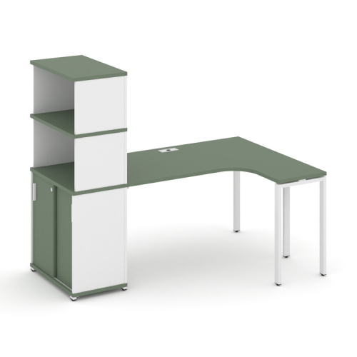 Стол эргономичный с опорным шкафом-купе Concept CN.SA-221(R) Стол эргономичный с опорным шкафом-купе Concept CN.SA-221(R)