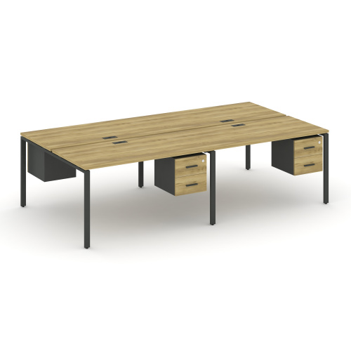 Бенч-система на 4 места с подвесными тумбами Concept CN.DRS-134 фото 4 Бенч-система на 4 места с подвесными тумбами Concept CN.DRS-134 фото 4