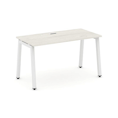 Style Project Стол письменный SN-5A.SP-013 Дуб Наварра/Металл Белый 1380*700*750