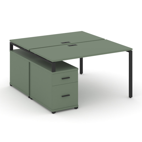 Бенч-система на 2 места с опорной тумбой Concept CN.DRS-308 Бенч-система на 2 места с опорной тумбой Concept CN.DRS-308