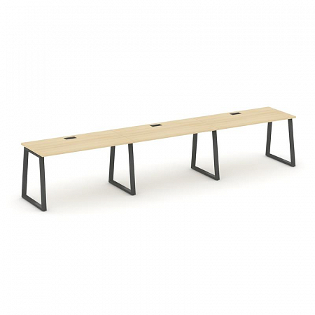 Style Project Рабочая станция 1 сторон. SN-6T1.ORS-051 Акация Лорка/Металл Антрацит/Заглушка Пластик