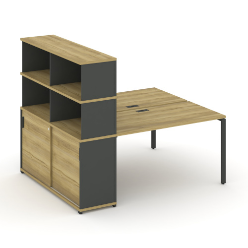 Бенч-система с опорным шкафом-купе с надставкой Concept CN.DRS-243 фото 4 Бенч-система с опорным шкафом-купе с надставкой Concept CN.DRS-243 фото 4