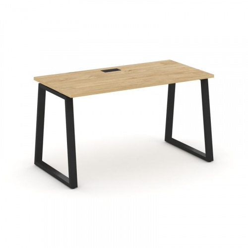 Style Project Стол письменный SN-6T1.SP-024 Акация Лорка/Металл Антрацит/Заглушка Пластик Черный 158