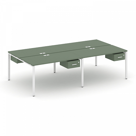 Бенч-система на 4 места с подвесными тумбами Concept CN.DRS-131