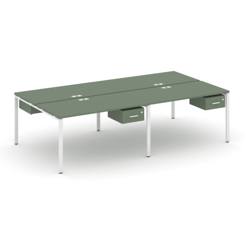 Бенч-система на 4 места с подвесными тумбами Concept CN.DRS-132