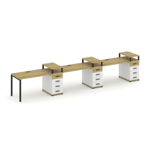 Бенч-система на 3 места с 3 опорными тумбами Concept CN.ORS-458 фото 6