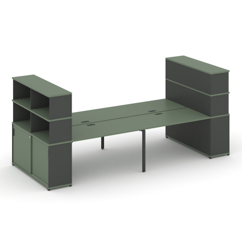 Бенч-система с опорными шкафами-купе Concept CN.DRS-287 фото 2