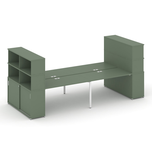 Бенч-система с опорными шкафами-купе Concept CN.DRS-285 Бенч-система с опорными шкафами-купе Concept CN.DRS-285