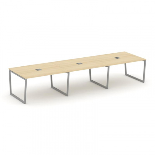 Style Project Стол переговорный SN-4T2.SPRG-054 Акация Лорка/Металл Антрацит/Заглушка Металл Антраци фото 20