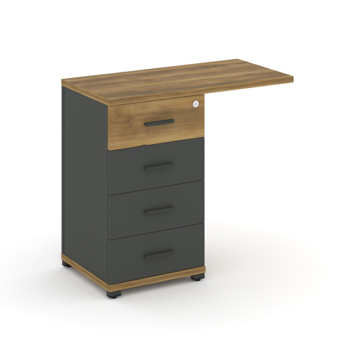 Тумба приставная с 4 ящикам Concept CN.TUS-001 W