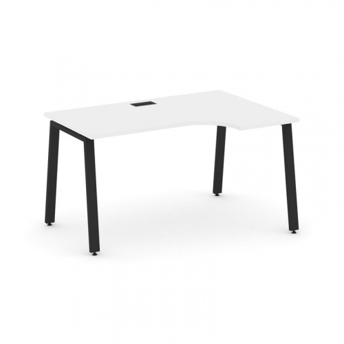 Style Project Стол рабочий эргоном. SN-6A.SPA-001(R) Вяз Благородный/Металл Антрацит 1380*600/980*75 фото 13