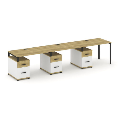 Бенч-система на 3 места с 3 опорными тумбами Concept CN.ORS-346 фото 6 Бенч-система на 3 места с 3 опорными тумбами Concept CN.ORS-346 фото 6