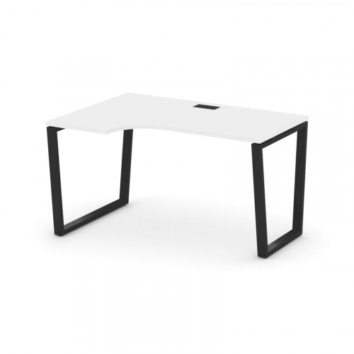 Style Project Стол рабочий эргоном. SN-6T2.SPA-002(L) Акация Лорка/Металл Антрацит/Заглушка Пластик фото 5