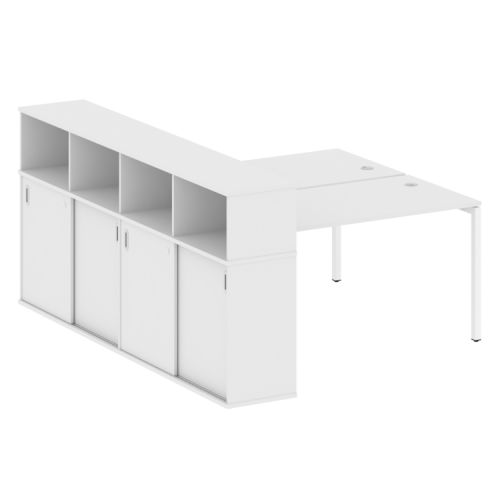 Бенч-система с шкафом-купе на П-обр. м/к Metal System Quattro 40БП.РС-СШК-4.3 фото 12 Бенч-система с шкафом-купе на П-обр. м/к Metal System Quattro 40БП.РС-СШК-4.3 фото 12