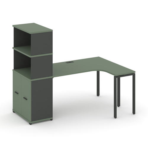 Стол эргономичный с опорным распашным шкафом Concept CN.SA-216(R)