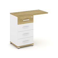 Тумба приставная с 4 ящикам Concept CN.TUS-001 W